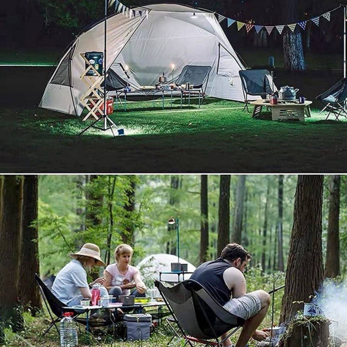 Lightweight Camping Moon Chair With Storage Bag (M)