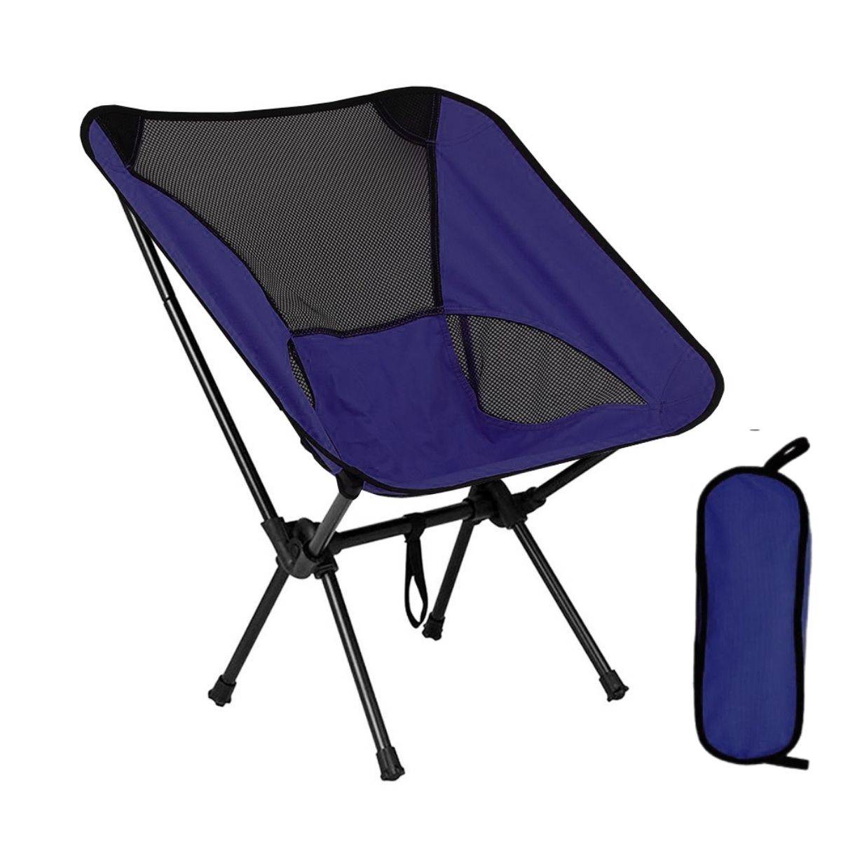 Lightweight Camping Moon Chair With Storage Bag (M)