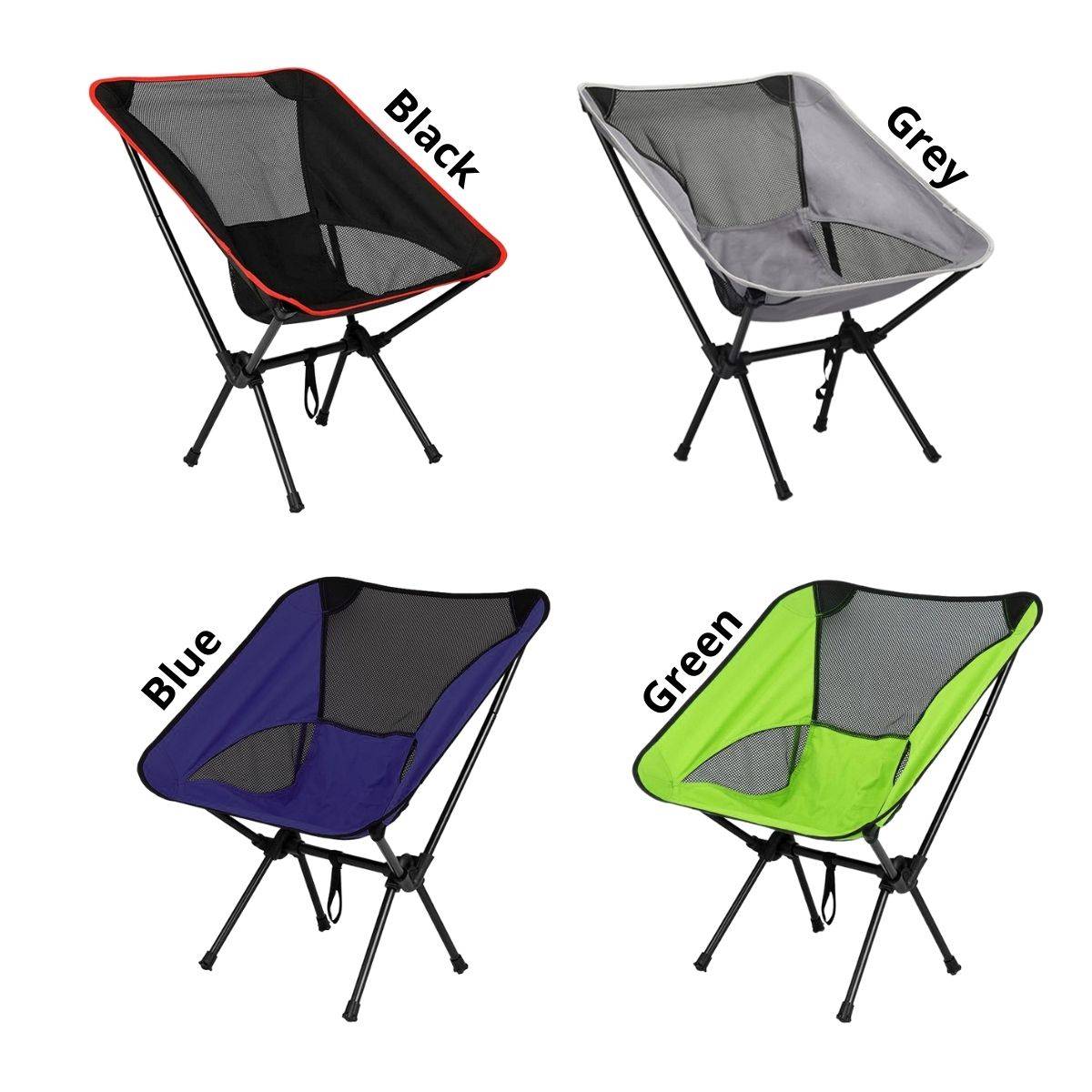 Lightweight Camping Moon Chair With Storage Bag (M)