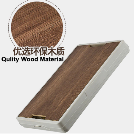 Foldable Storage Box with Wooden Lid