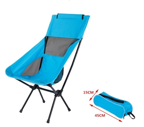 Lightweight Camping Moon Chair With Storage Bag (L)
